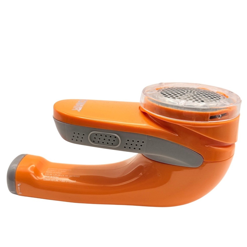 Conair Fabric Shaver Lint Remover Defuzzer Orange CLS5RGY Battery Operated - Picture 5 of 7